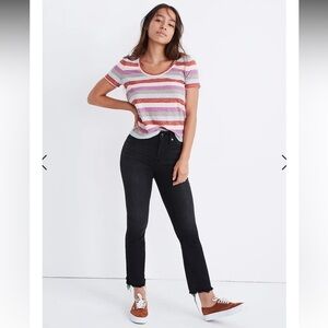 madewell tall curvy cali demi boot jeans in berkeley black